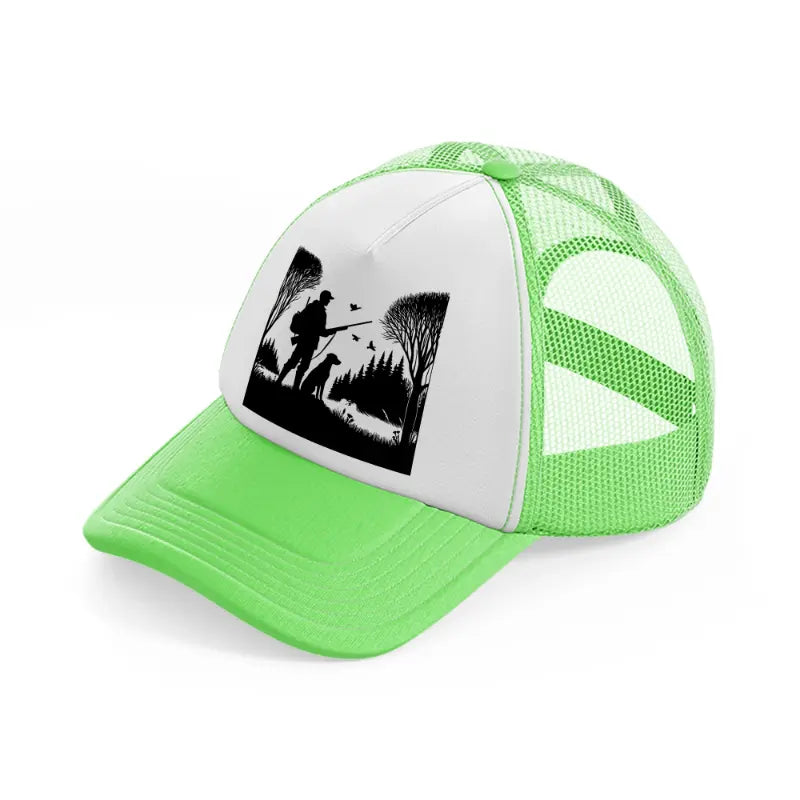 dog & hunter-lime-green-trucker-hat