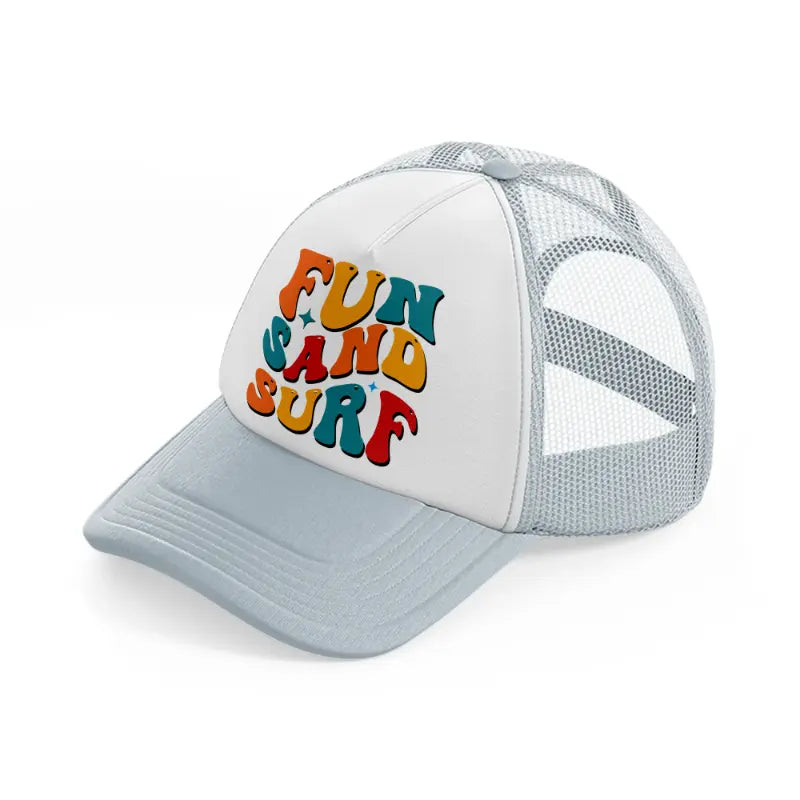 fun sand surf-grey-trucker-hat