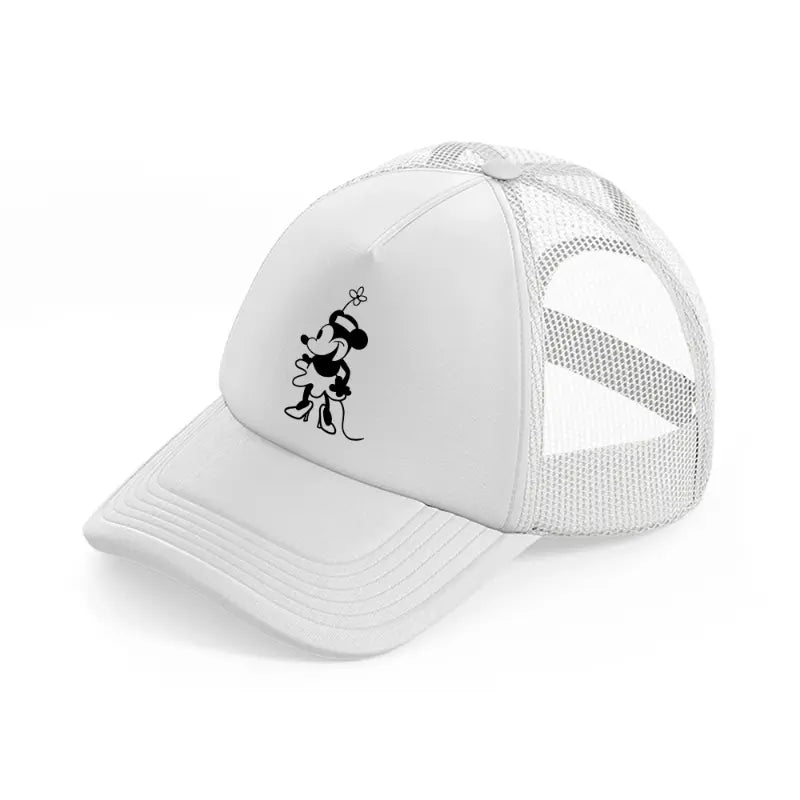 minnie mouse-white-trucker-hat