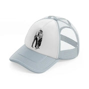 golfers black & white-grey-trucker-hat