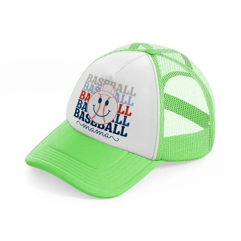 baseball baseball mama-lime-green-trucker-hat