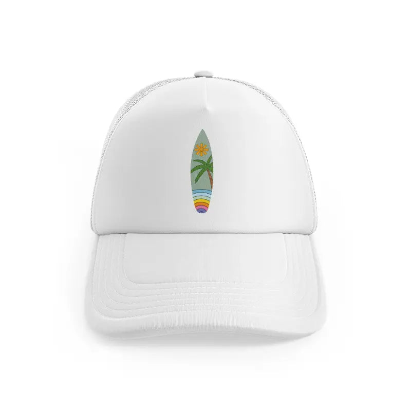 retro elements-64-white-trucker-hat