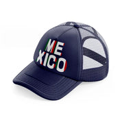 mexico text-navy-blue-trucker-hat