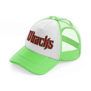 dbacks lime green trucker hat