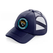 jacksonville jaguars-navy-blue-trucker-hat