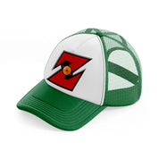 dragonball emblem-green-and-white-trucker-hat