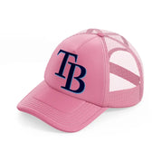 tb logo-pink-trucker-hat