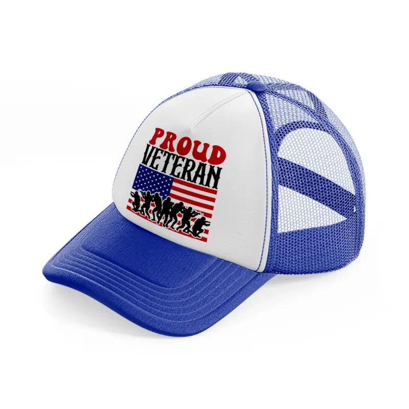 proud veteran-01-blue-and-white-trucker-hat