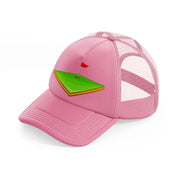 golf field-pink-trucker-hat
