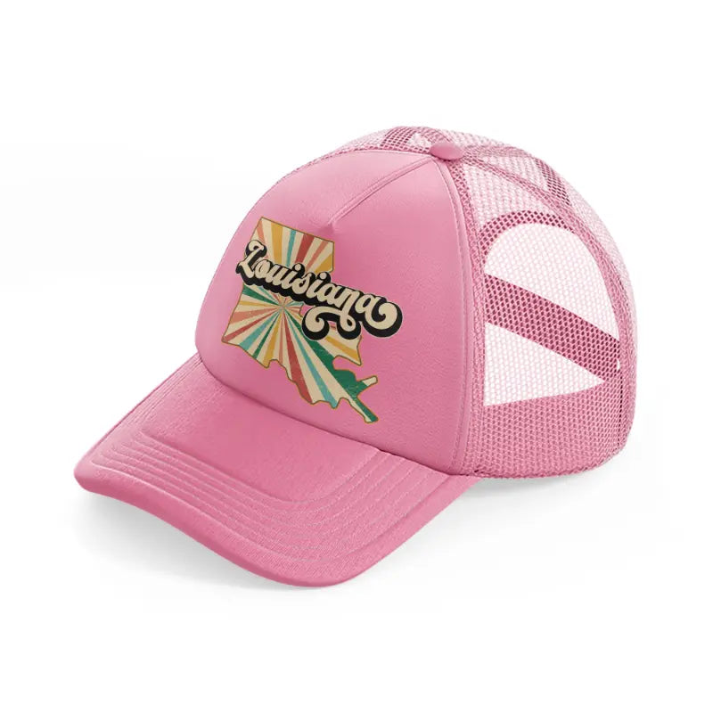 louisiana-pink-trucker-hat