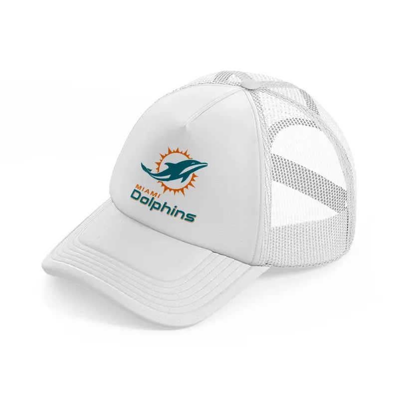 miami dolphins supporter-white-trucker-hat