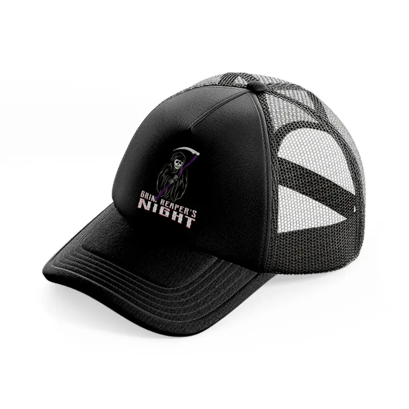 grim reaper's night-black-trucker-hat