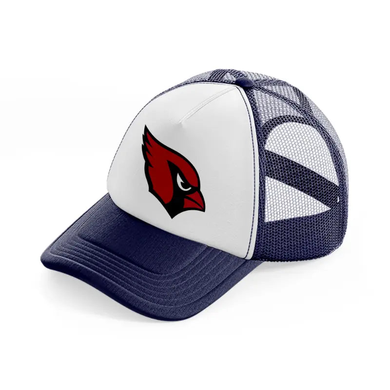arizona cardinals emblem-navy-blue-and-white-trucker-hat