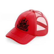 ship pirate-red-trucker-hat