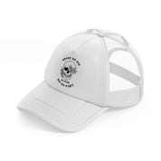 bride or die skull white trucker hat