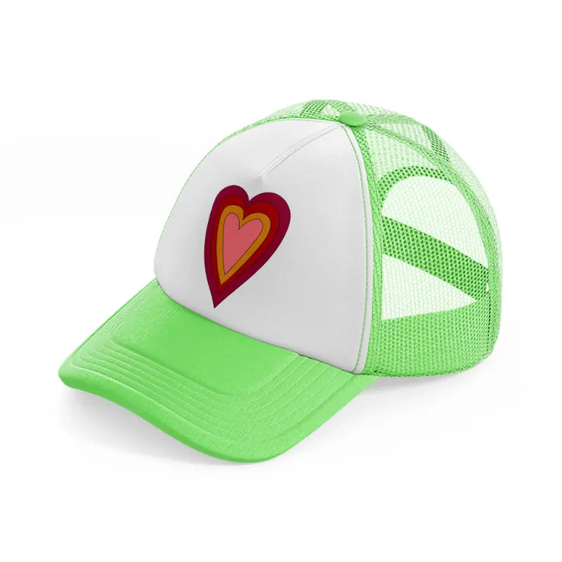 groovy shapes-32-lime-green-trucker-hat