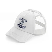 so good with my rod i make my fish come white trucker hat