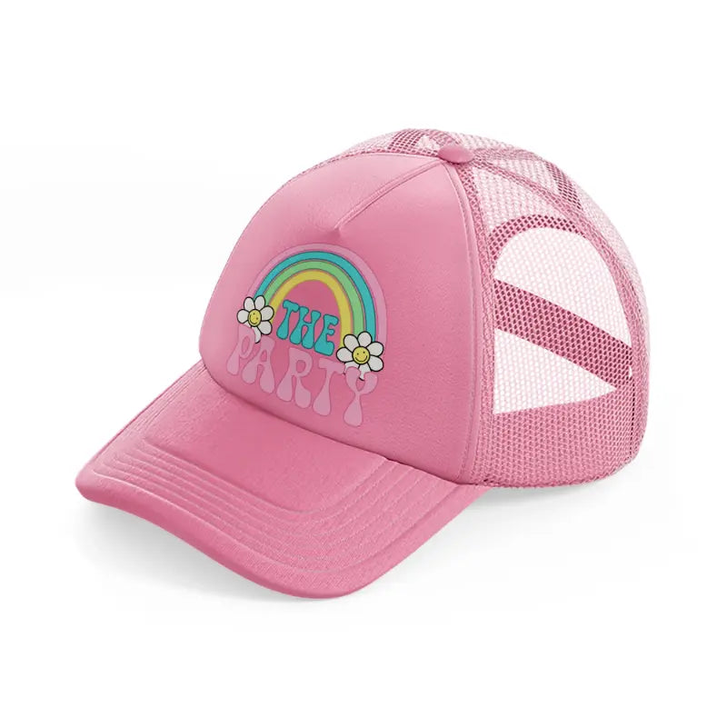 the party-pink-trucker-hat