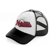 washington nationals-black-and-white-trucker-hat