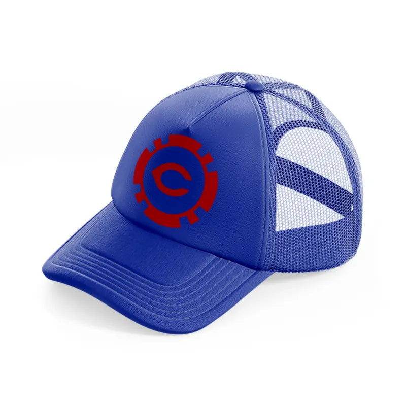 cincinnati reds supporter blue trucker hat