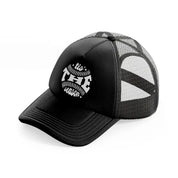 tis the season black trucker hat