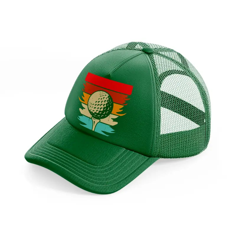 golf ball multicolor-green-trucker-hat