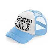 skater girl-sky-blue-trucker-hat