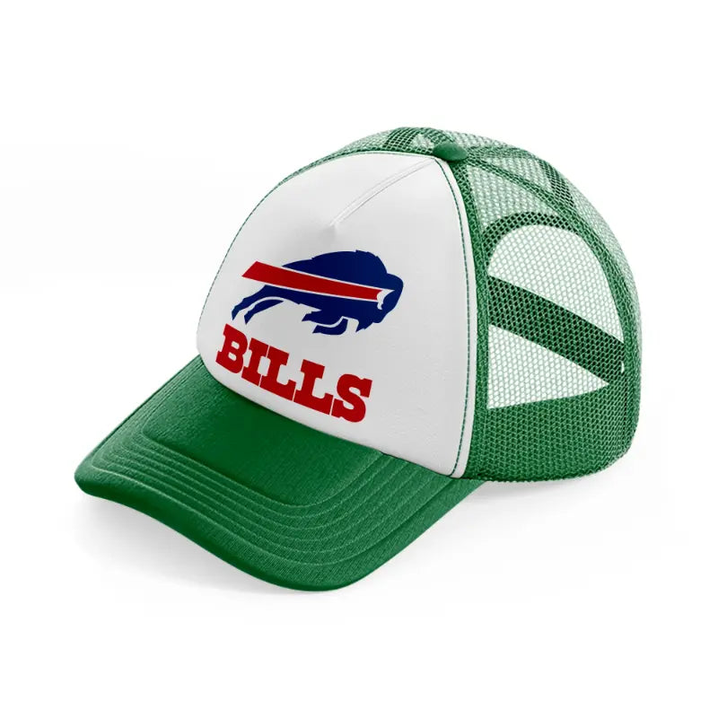 buffalo bills-green-and-white-trucker-hat