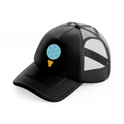 golf ball paste black trucker hat