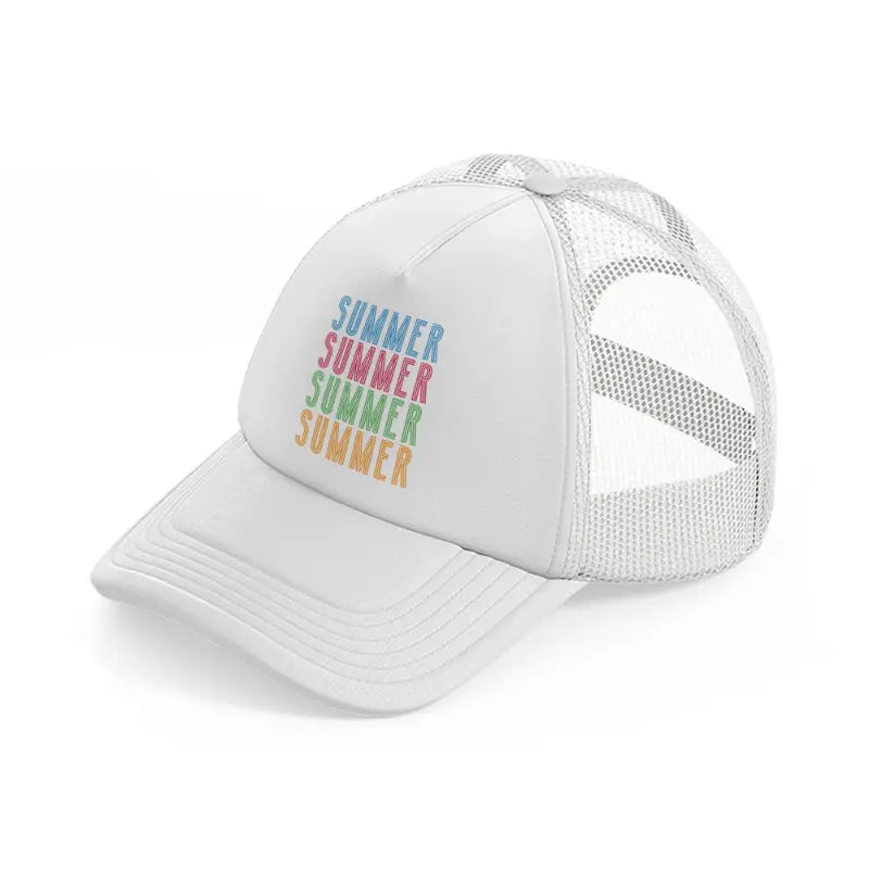 summer multi-white-trucker-hat