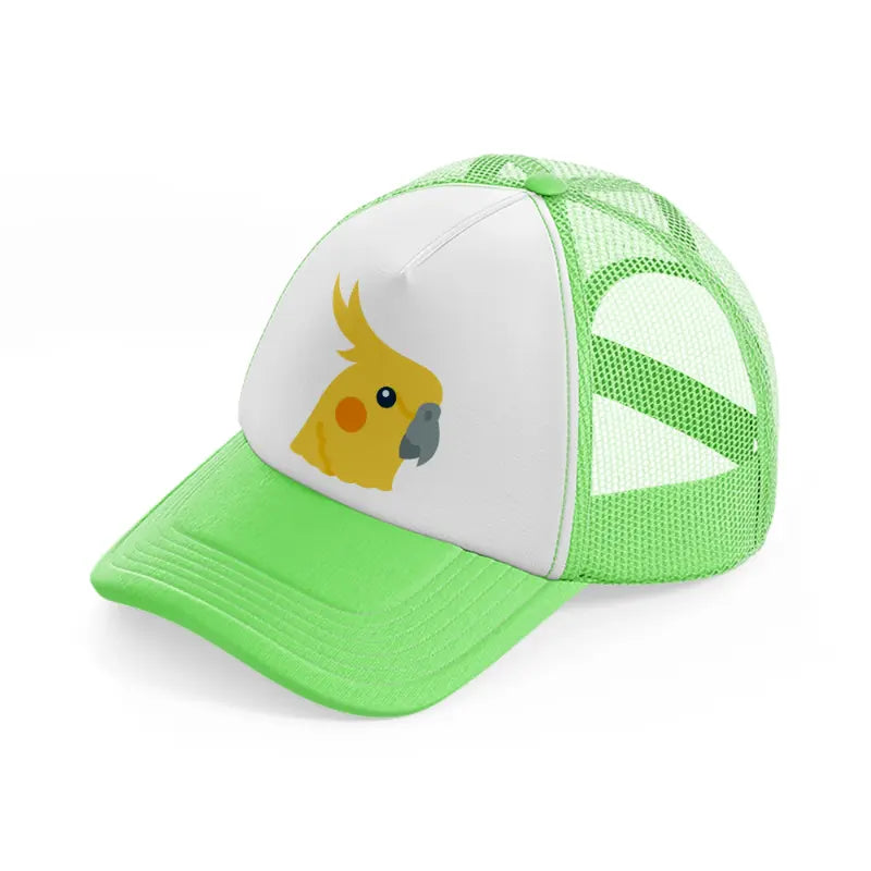 cockatiel-lime-green-trucker-hat