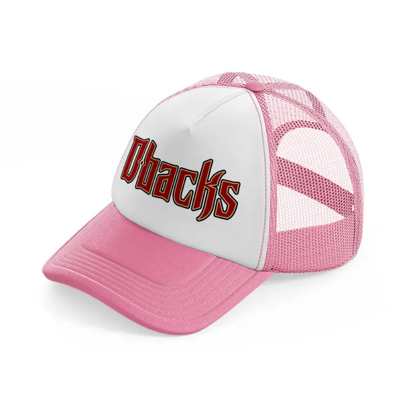 dbacks-pink-and-white-trucker-hat