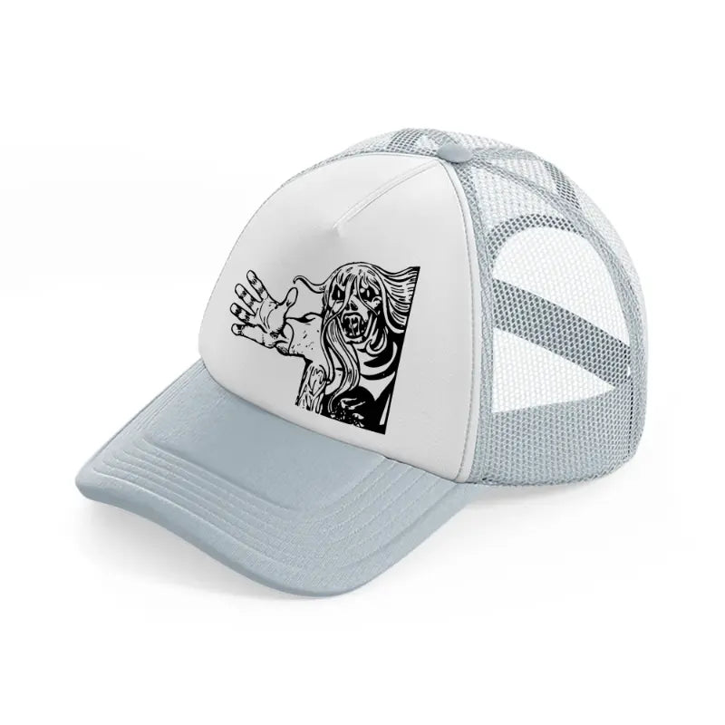 boogey man-grey-trucker-hat