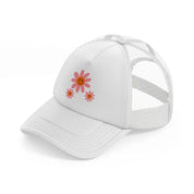 retro positive stickers (15) white trucker hat