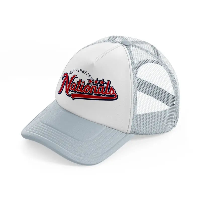 washington nationals-grey-trucker-hat
