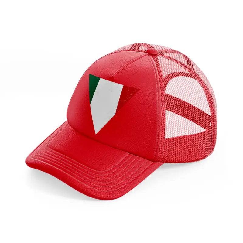 triangle flag-red-trucker-hat