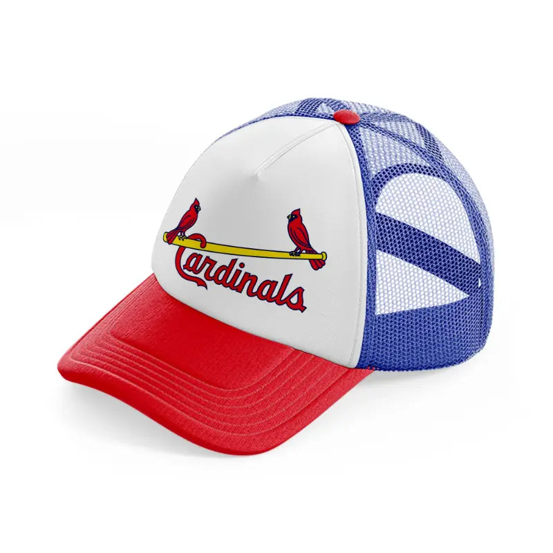 st louis cardinals vintage emblem-multicolor-trucker-hat