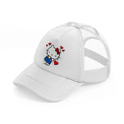 hello kitty wink-white-trucker-hat