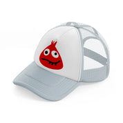 red monster grey trucker hat