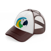 parrot (1) brown trucker hat