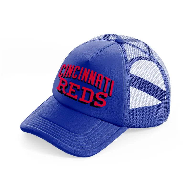 cincinnati reds 3d-blue-trucker-hat