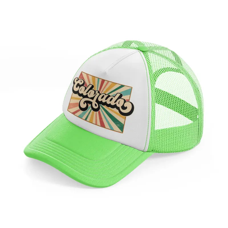 colorado lime green trucker hat