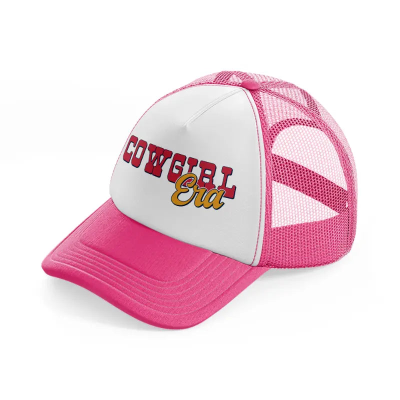 cowgirl era-neon-pink-trucker-hat