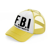 Federal Booty Inspector yellow Trucker Hat