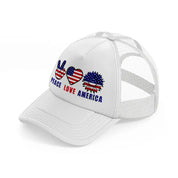 peace love america-010-white-trucker-hat