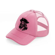 pirate captain-pink-trucker-hat