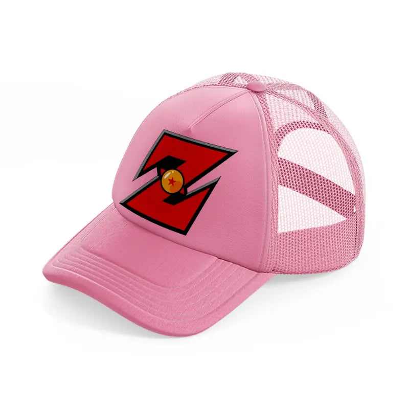 dragonball emblem pink trucker hat