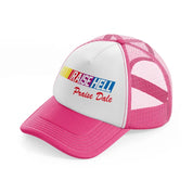 Raise Hell Praise Dale neon-pink Trucker Hat