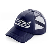 Retired Porn Star navy-blue Trucker Hat