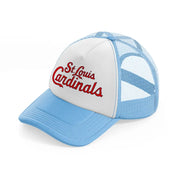 st louis cardinals retro-sky-blue-trucker-hat